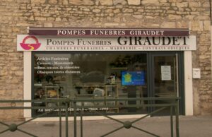 devanture pompes funebres Giraudet